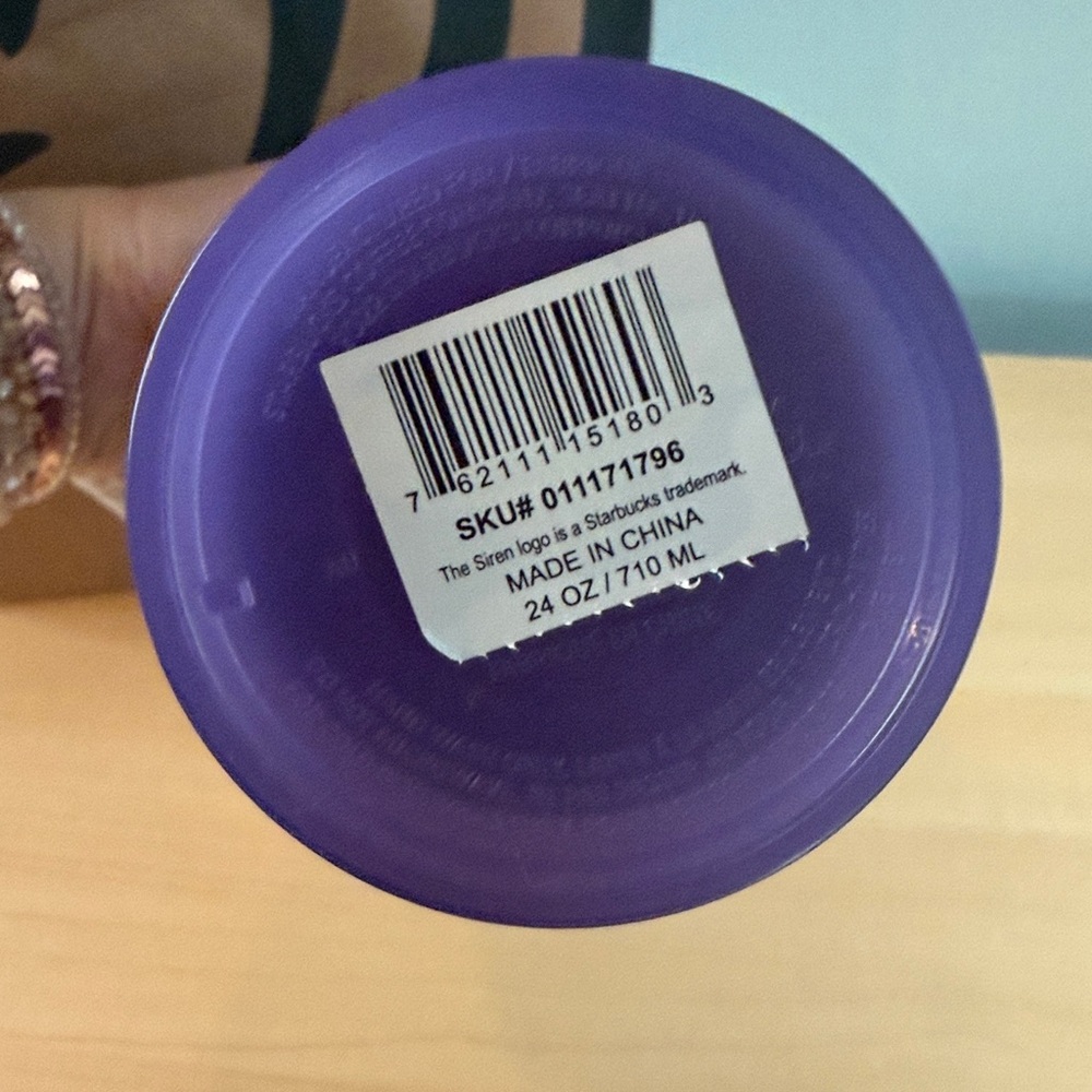 Starbucks 2025 Halloween Purple Glow in the Dark Slime Drip Cup - Picture 5 of 5